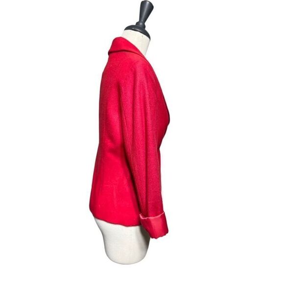 Georgiou Studio Vintage Red Wool BlazerJacket Size Small - Picture 3 of 6